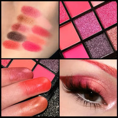 9-Color Red & Purple Eyeshadow Palette