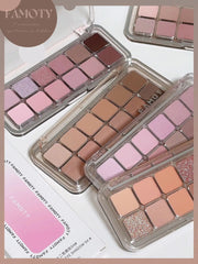 12-Color Matte Eyeshadow Palette – Tea & Apricot