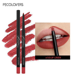 Waterproof Matte Lipliner Pencil – 12 Colors