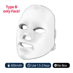 Wireless 7-Color LED Facial & Neck Mask