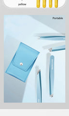 HUAZDS Stainless Steel Eyebrow Tweezers – Colorful Slanted Hair Removal Tool