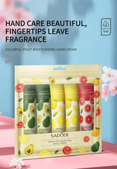 Hand Cream Set (5pcs) – Fruit & Plant Fragrance, Moisturizing & Repairing Lotion