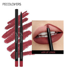 Waterproof Matte Lipliner Pencil – 12 Colors