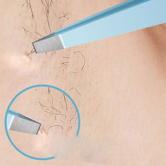 HUAZDS Stainless Steel Eyebrow Tweezers – Colorful Slanted Hair Removal Tool