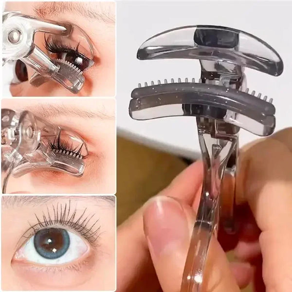 Dual-Type Eyelash Curler with Comb