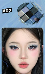 9-Color Dark Punk Eyeshadow Palette