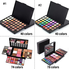 Glitter & Matte Eyeshadow Palette – 40/74/78 Colors