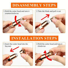 2-in-1 Rechargeable Eyebrow & Facial Hair Razor