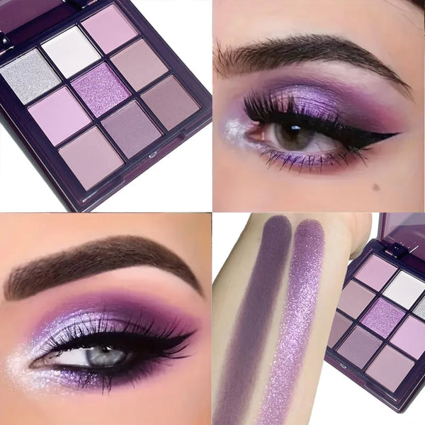 Purple Eyeshadow Palette – 9 Colors