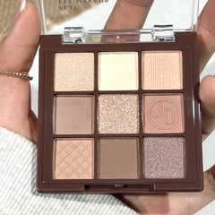 Chocolate Warm Brown Eyeshadow Palette – 9 Shades