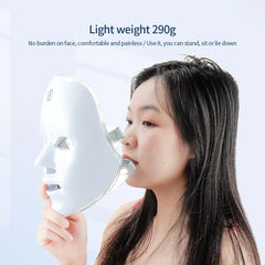 Wireless 7-Color LED Facial & Neck Mask