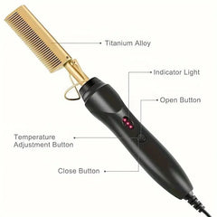 Multi-Functional Electric Hair Comb & Straightener