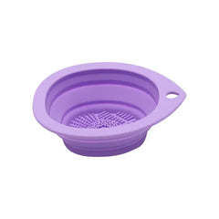 Silicone Makeup Brush & Puff Cleaner Bowl